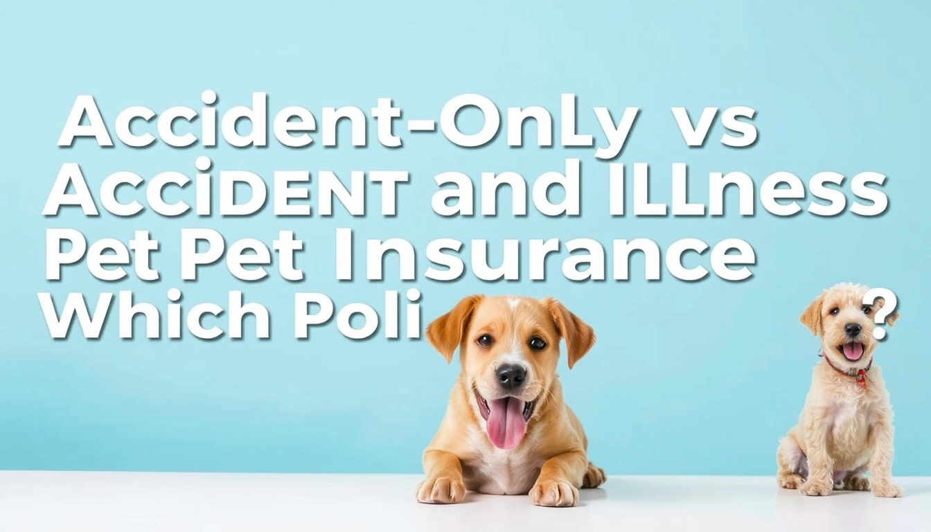 Accident-Only vs Accident and Illness Pet Insurance: Which Policy Fits Your Pet? Accident-Only vs Accident and Illness Pet Insurance: Which Policy Fits Your Pet?