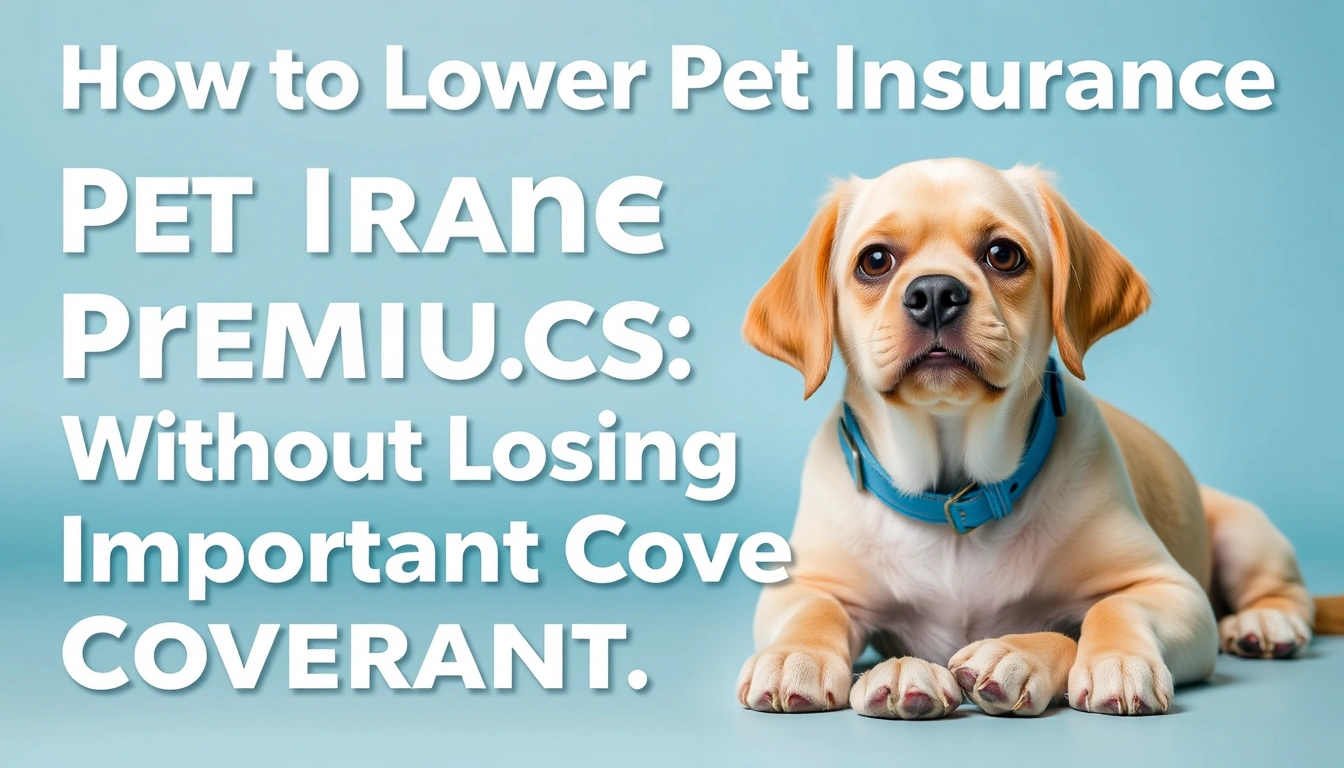 How to Lower Pet Insurance Premiums Without Losing Important Coverage